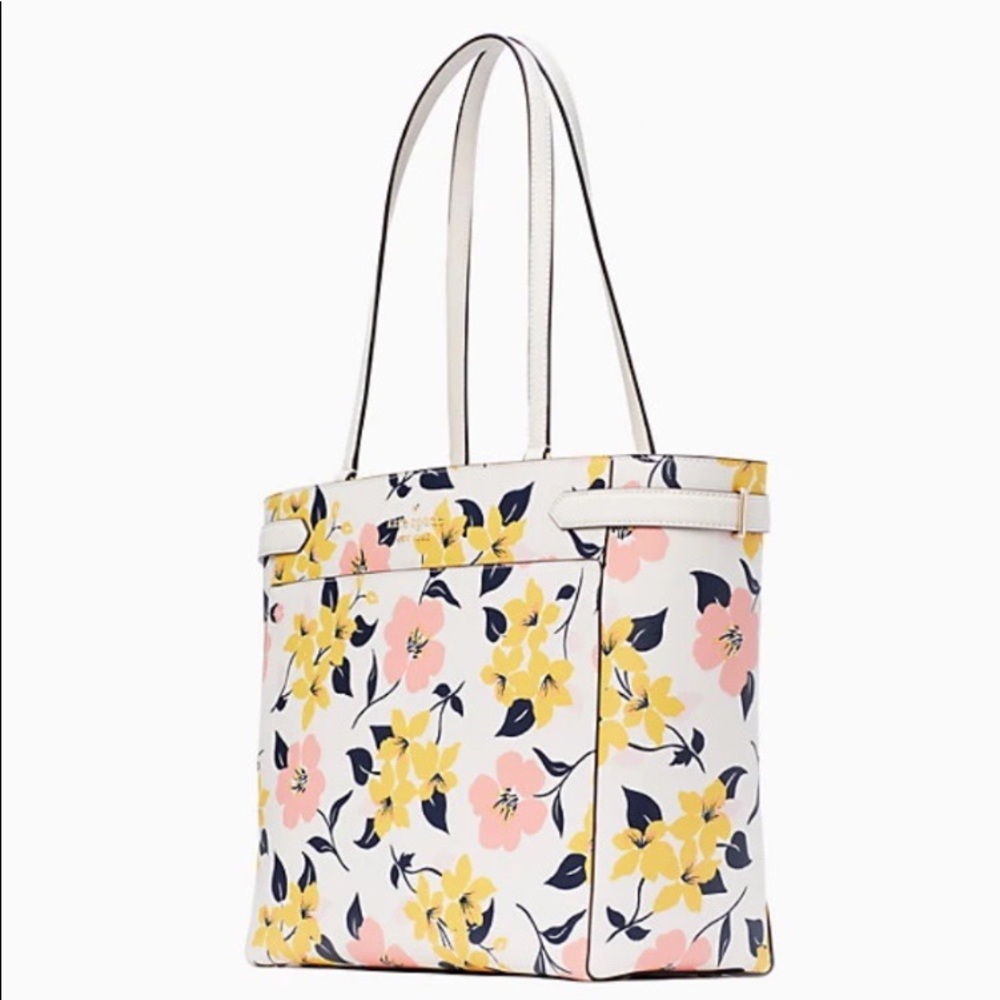 Kate Spade Lily Blooms Staci Saffiano Large Carryall … Gem